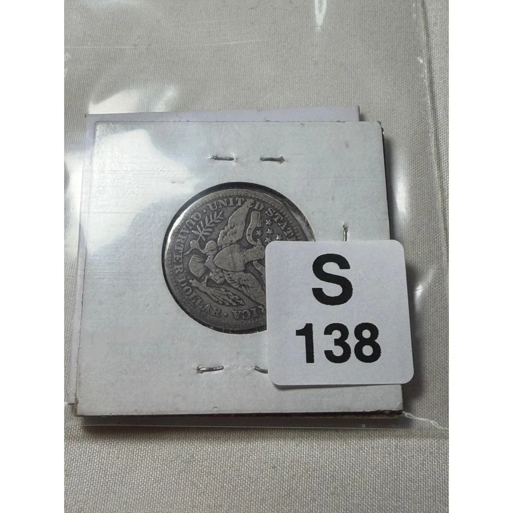 1898 and 1909-D‎ Barber Quarters 90% Silver US Coin Lot Denver Mint S138